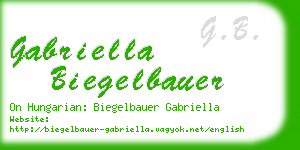 gabriella biegelbauer business card